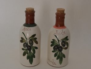 Ceramic Handmade Olive-Vinegar Set ‘OLIVE’ Limberidis Ceramics