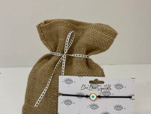 Gift Pouch with Evyl Eye Bracelet