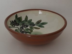 Ceramic Handmade Salad Bowl ‘OLIVE’ 23cm Limberidis Ceramics