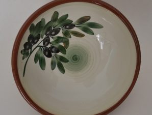 Ceramic Handmade Bowl ‘OLIVE’ 30cm Limberidis Ceramics