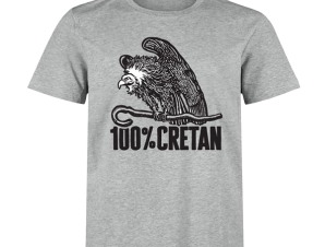 Cretan themed T-shirt “100% Cretan” – Eagle