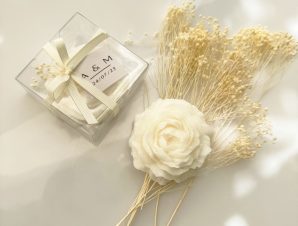 Rose Candle Wedding Gift