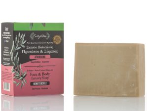 Natural Olive Oil Soap with Honeysuckle Evergetikon