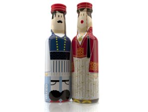 Ouzo GoGreek Greek Couple Miniatures 2x50ml