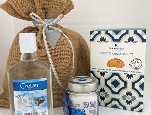 Greek Gift – Ouzo, Ouzo Biscuits, Sea Salt