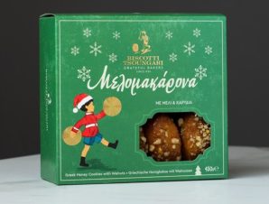 Melomakarona Biscotti Tsoungari – Greek Christmas Honey Βiscuits