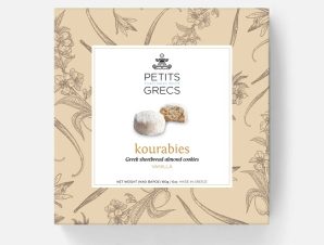 Kourabies Almond & Vanilla – Greek Christmas Cookies by Petits Grecs