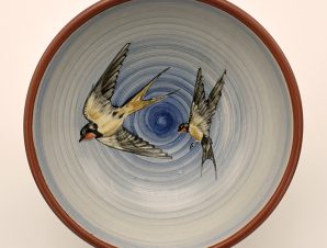 Swallow Ceramic Handmade Bowl 37cm