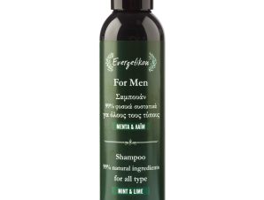 Natural shampoo for men with mint and lime Evergetikon