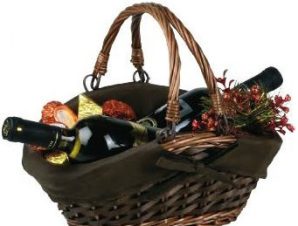 Brown Gift Basket for Christmas Gifts