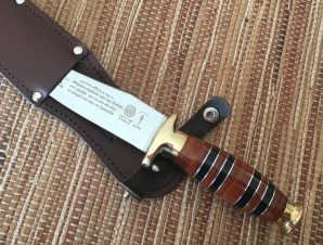 Luxurious Cretan Knife with Leather Handle 27cm