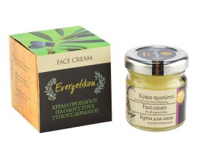 Face cream with olive oil & beeswax by Evergetikon